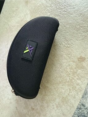Black Semi-Hard Eyewear Case with Accent Logo